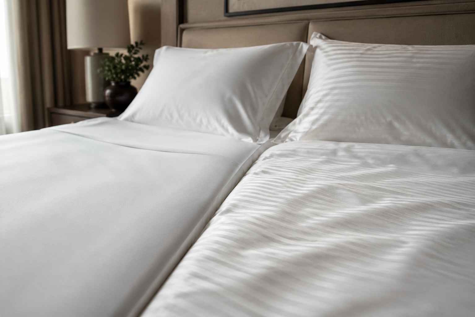 Percale vs Satin σεντόνια: ποια είναι η καλύτερη επιλογή για ένα ξενοδοχείο;