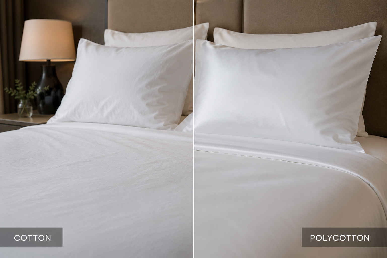Cotton vs Polycotton για ξενοδοχεία: ποια επιλογή αξίζει πραγματικά;