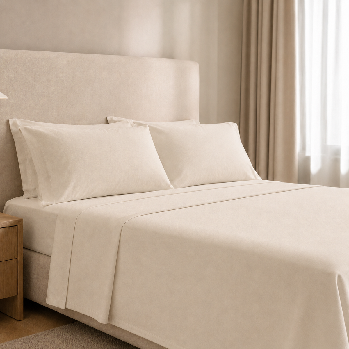 Σεντόνι Super Percale Sanforised Εκρού
