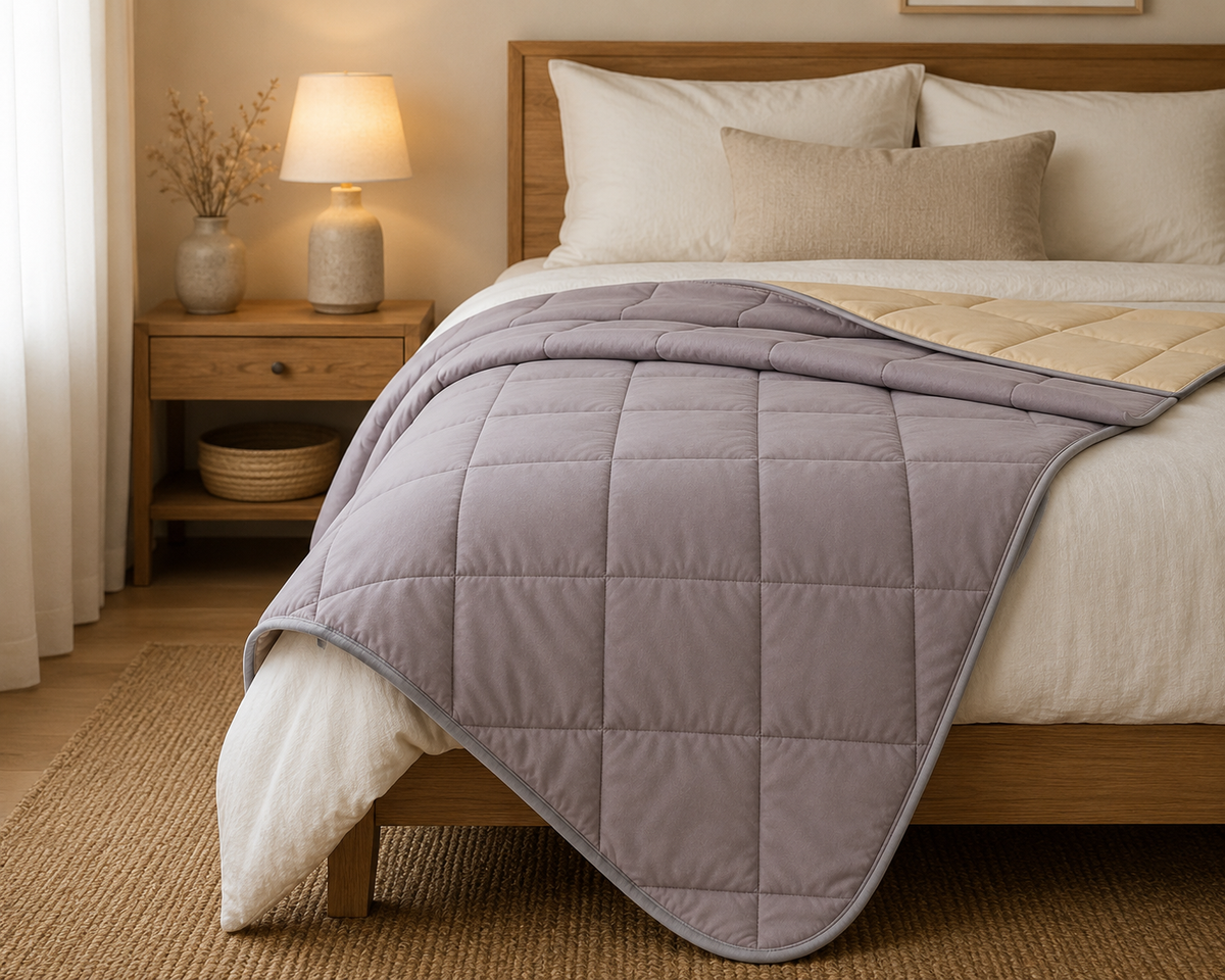 ΚΟΥΒΕΡΛΙ MICROFIBER 2ΠΛΗΣ ΟΨΗΣ 120GSM ΧΡ.ΓΚΡΙ/ΜΠΕΖ 160x220