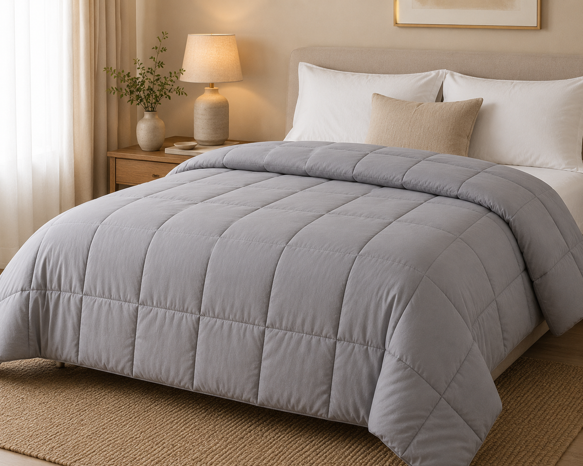 Πάπλωμα Microfiber γκρι