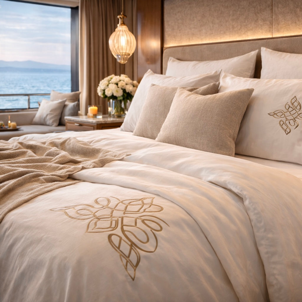 Custom embroidered linens: αναβαθμίζοντας την εμπειρία onboard