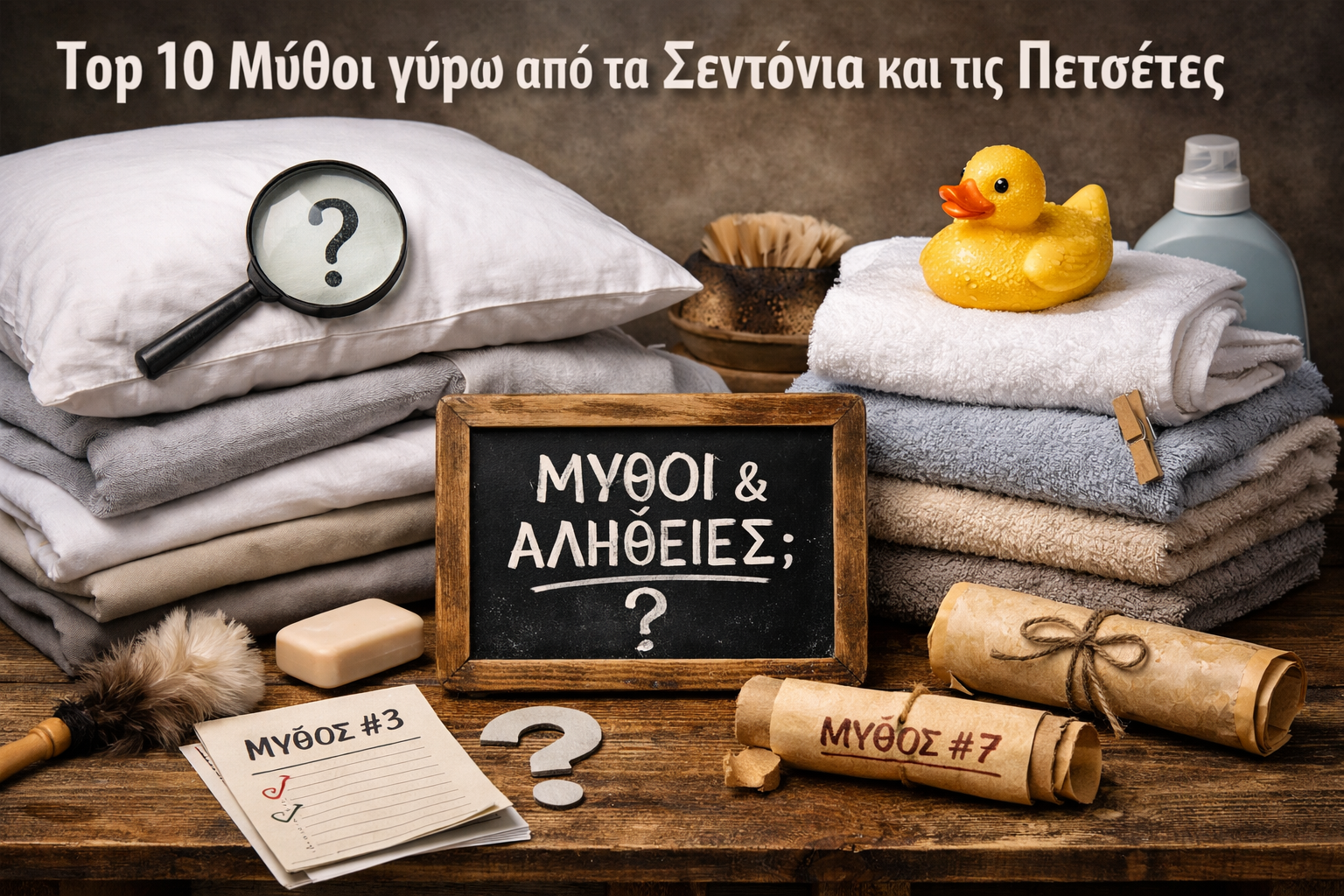 Top 10 Μύθοι γύρω από τα Σεντόνια και τις Πετσέτες