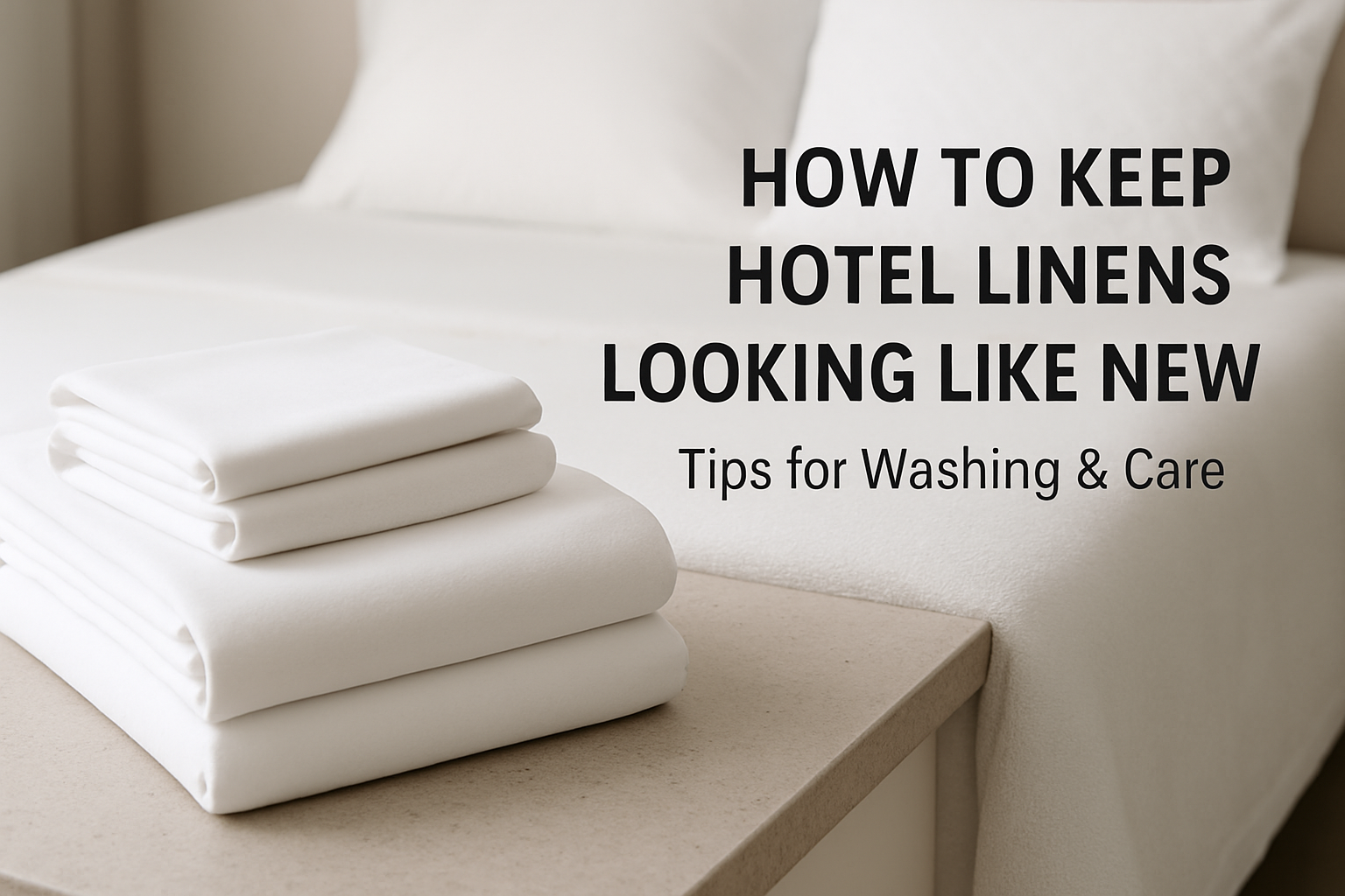 Πώς να Διατηρήσετε τα Λευκά Είδη του Ξενοδοχείου σαν Καινούρια – Tips για Πλύσιμο & Φροντίδα