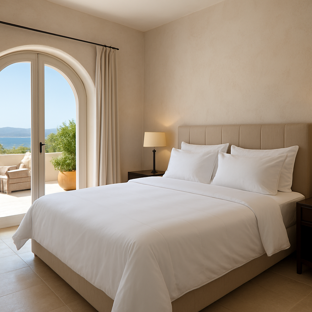 Γιατί τα λευκά σεντόνια είναι το μυστικό στις luxury βίλες