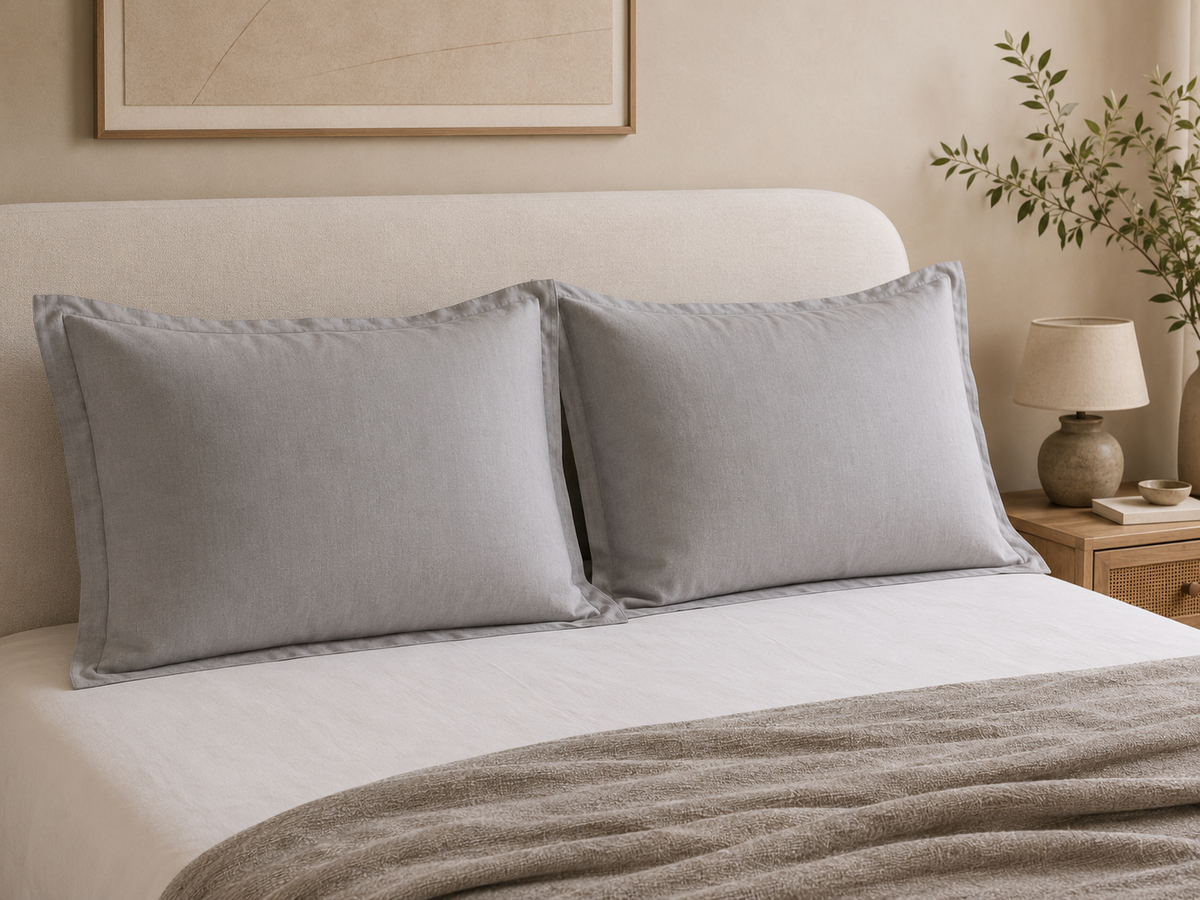 Μαξιλαροθήκη Super Percale Sanforised Γκρι
