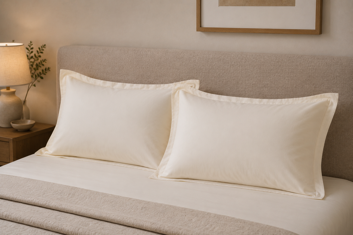 Μαξιλαροθήκη Super Percale Sanforised Εκρού